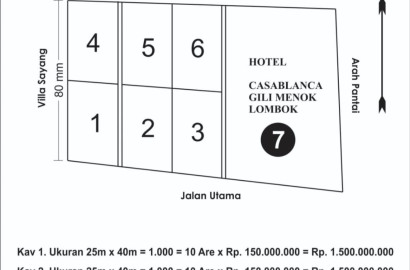 Tanah DiJual > CASABLANCA, Kavling 1,2,3