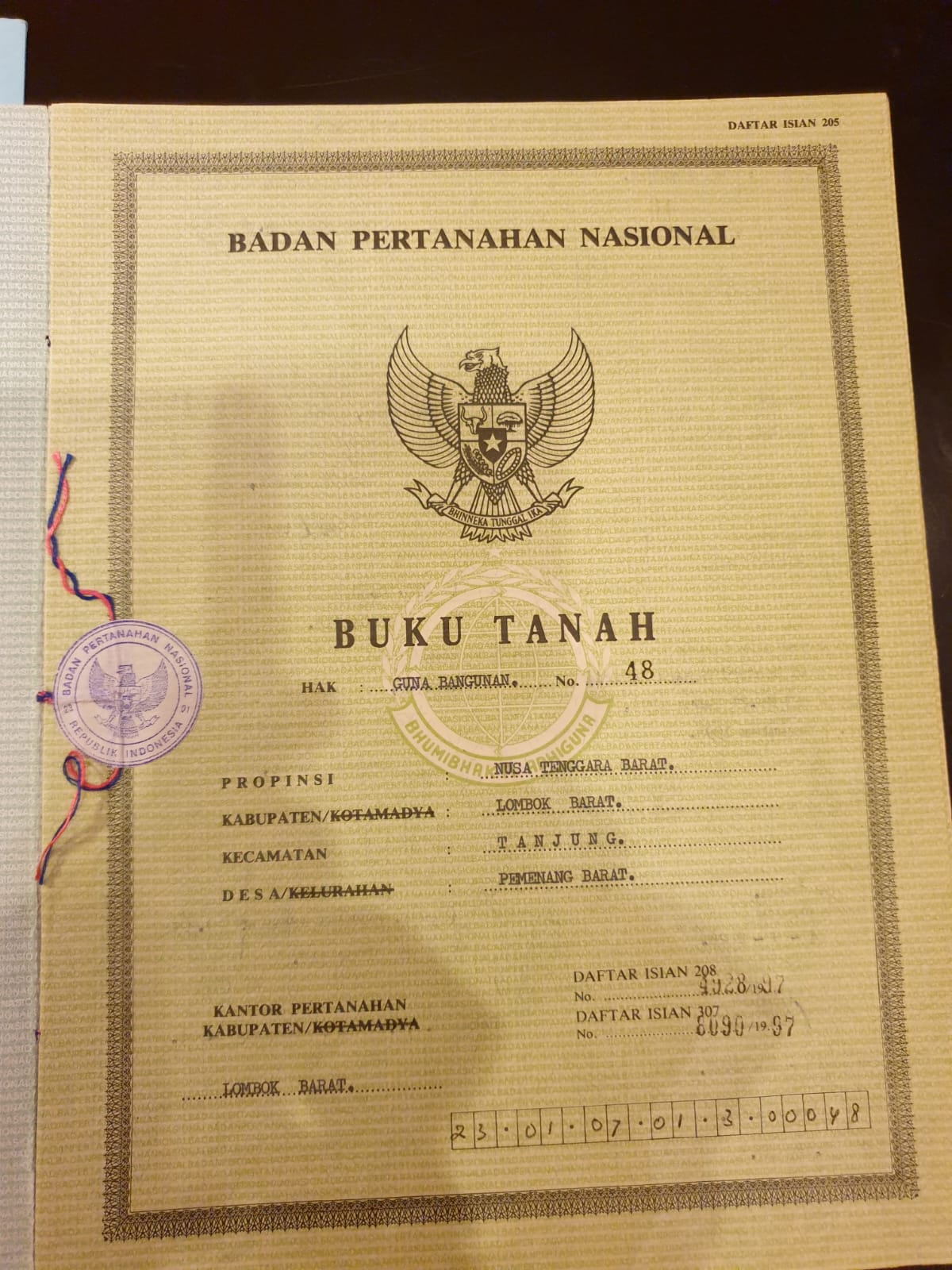 Land For Sale > NATRABU, Gili Meno